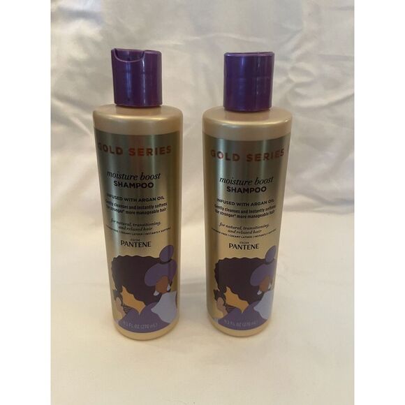 Other - 2 Pantene Gold Series 9.1 Oz Moisture Boost With Argan Oil Shampoo